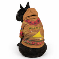 Tokelau ANZAC Day Personalised Pet Hoodie with Poppy Field LT9 - Polynesian Pride