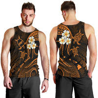 Hawaii Men Tank Top Niihau Islands Polynesian Sunset Plumeria Gold Vibe LT9 - Polynesian Pride