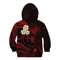 Polynesian Hawaii Kid Hoodie Niihau Islands with Pacific Plumeria Red Vibe LT9 - Polynesian Pride