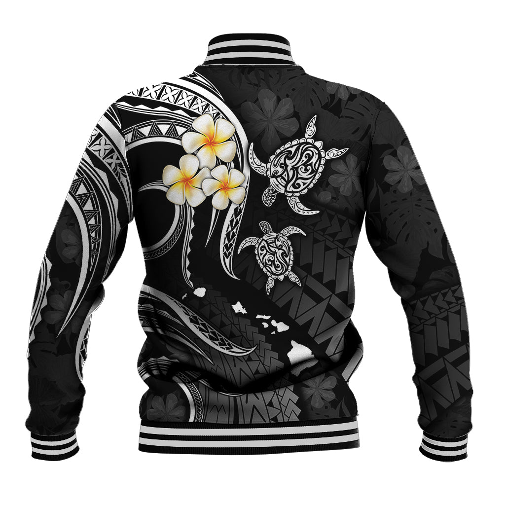 Polynesian Hawaii Baseball Jacket Niihau Islands with Pacific Plumeria White Vibe LT9 - Polynesian Pride