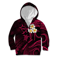 Hawaii Kid Hoodie Molokai Islands Polynesian Sunset Plumeria Pink Vibe LT9 - Polynesian Pride