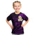 Polynesian Hawaii Kid T Shirt Molokai Islands with Pacific Plumeria Purple Vibe LT9 Purple - Polynesian Pride