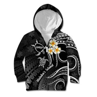 Polynesian Hawaii Kid Hoodie Molokai Islands with Pacific Plumeria White Vibe LT9 Zip Hoodie White - Polynesian Pride