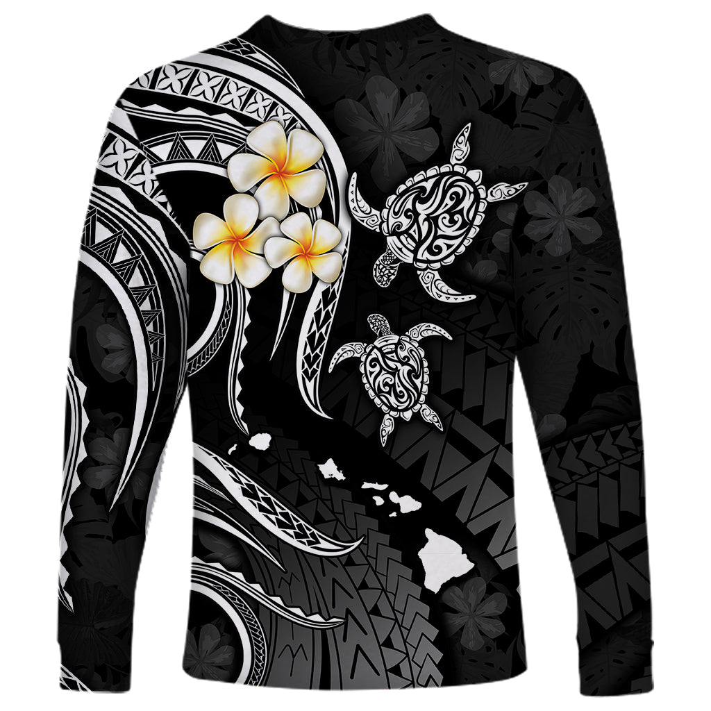Polynesian Hawaii Long Sleeve Shirt Molokai Islands with Pacific Plumeria White Vibe LT9 - Polynesian Pride