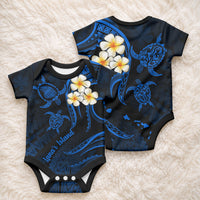 Hawaii Lanai Islands Baby Onesie Polynesian Sunset Plumeria Blue Vibe LT9 - Polynesian Pride