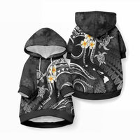 Polynesian Hawaii Lanai Islands Pet Hoodie with Pacific Plumeria White Vibe LT9 Pullover White - Polynesian Pride