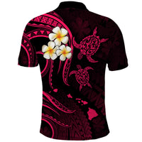 Hawaii Polo Shirt Kauai Islands Polynesian Sunset Plumeria Pink Vibe LT9 - Polynesian Pride
