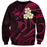 Hawaii Sweatshirt Kauai Islands Polynesian Sunset Plumeria Pink Vibe LT9 Unisex Pink - Polynesian Pride