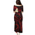Polynesian Hawaii Puletasi Kahoolawe Islands with Pacific Plumeria Red Vibe LT9 - Polynesian Pride
