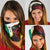 Personalised PNG Hela Province Neck Gaiter Bird of Paradise Tattoo Flag Motif - Polynesian Pride