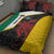 Personalised PNG Hela Province Quilt Bed Set Bird of Paradise Tattoo Flag Motif - Polynesian Pride