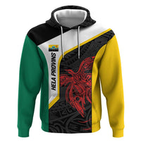 Personalised PNG Hela Province Zip Hoodie Bird of Paradise Tattoo Flag Motif LT9 Pullover Hoodie Yellow - Polynesian Pride