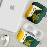 Personalised PNG Jiwaka Province AirPods Case Bird of Paradise Tattoo Flag Motif LT9 - Polynesian Pride
