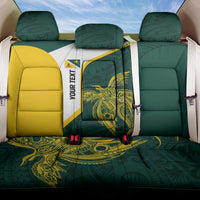 Personalised PNG Jiwaka Province Back Car Seat Cover Bird of Paradise Tattoo Flag Motif LT9 One Size Green - Polynesian Pride