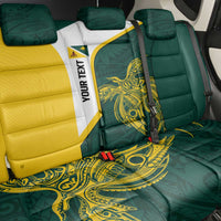 Personalised PNG Jiwaka Province Back Car Seat Cover Bird of Paradise Tattoo Flag Motif LT9 - Polynesian Pride