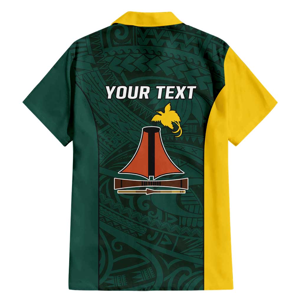 Personalised PNG Jiwaka Province Family Matching Short Sleeve Bodycon Dress and Hawaiian Shirt Bird of Paradise Tattoo Flag Motif LT9 - Polynesian Pride