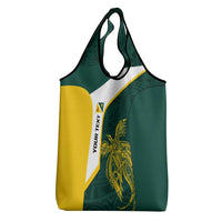 Personalised PNG Jiwaka Province Grocery Bag Bird of Paradise Tattoo Flag Motif LT9 - Polynesian Pride