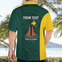 Personalised PNG Jiwaka Province Hawaiian Shirt Bird of Paradise Tattoo Flag Motif LT9 - Polynesian Pride