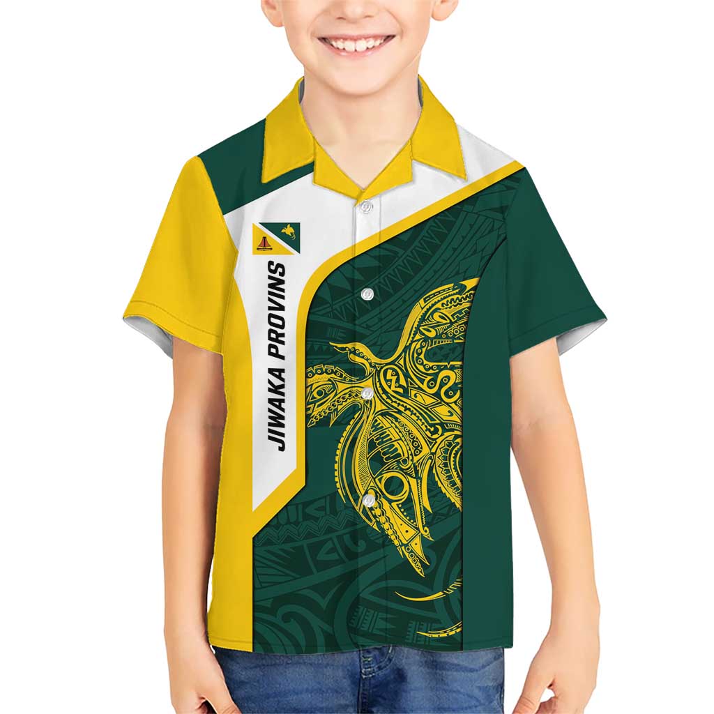 Personalised PNG Jiwaka Province Hawaiian Shirt Bird of Paradise Tattoo Flag Motif LT9 - Polynesian Pride