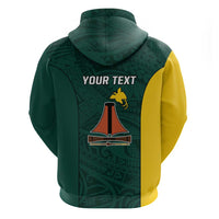 Personalised PNG Jiwaka Province Hoodie Bird of Paradise Tattoo Flag Motif LT9 - Polynesian Pride