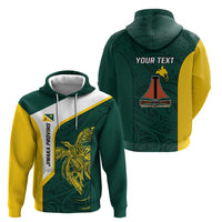 Personalised PNG Jiwaka Province Hoodie Bird of Paradise Tattoo Flag Motif LT9 - Polynesian Pride