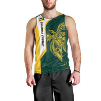 Personalised PNG Jiwaka Province Men Tank Top Bird of Paradise Tattoo Flag Motif LT9 - Polynesian Pride