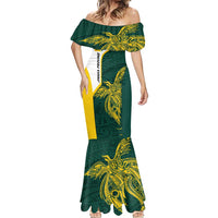 Personalised PNG Jiwaka Province Mermaid Dress Bird of Paradise Tattoo Flag Motif LT9 - Polynesian Pride