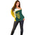 Personalised PNG Jiwaka Province Off Shoulder Sweater Bird of Paradise Tattoo Flag Motif - Polynesian Pride