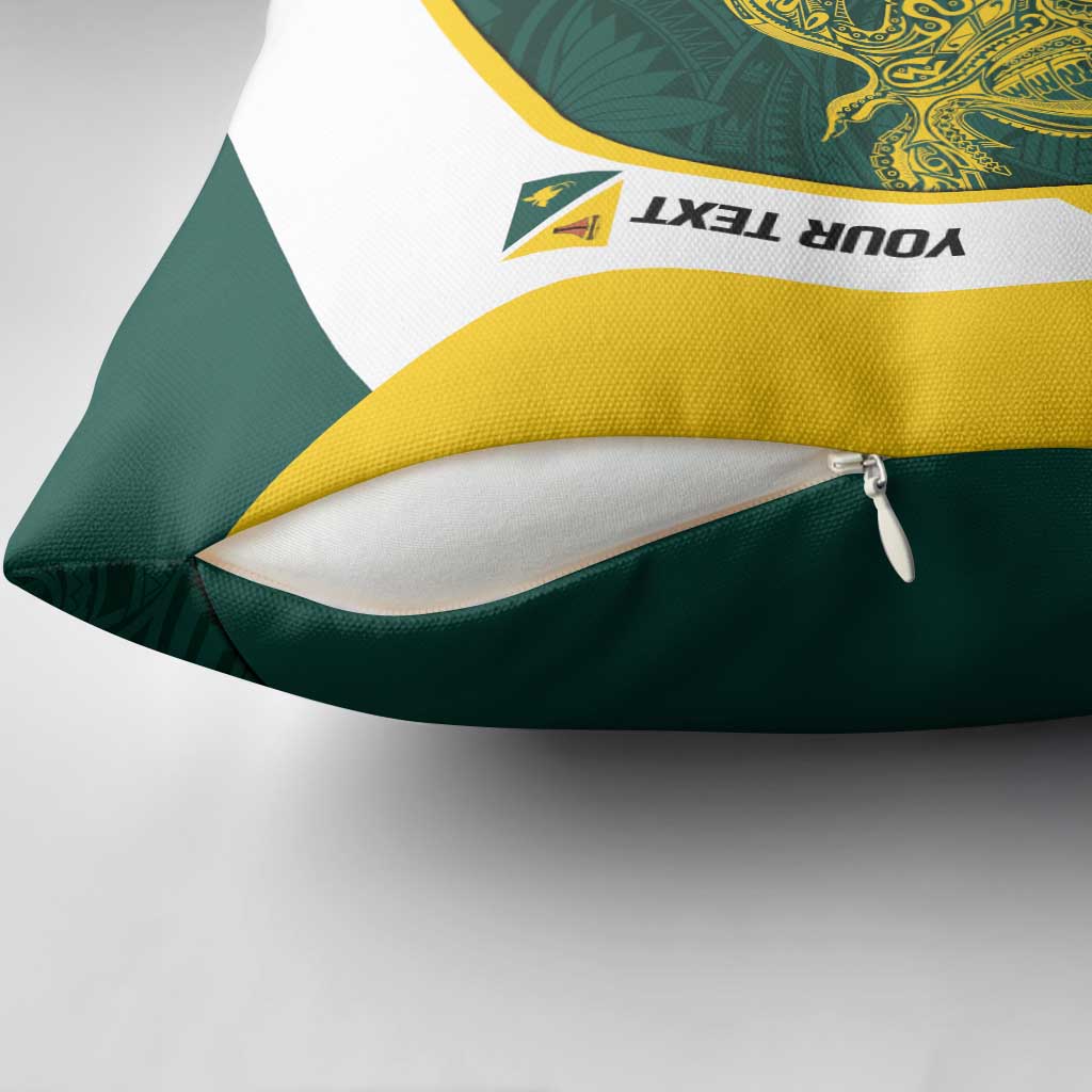Personalised PNG Jiwaka Province Pillow Cover Bird of Paradise Tattoo Flag Motif LT9 - Polynesian Pride
