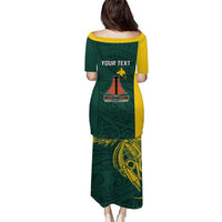 Personalised PNG Jiwaka Province Puletasi Bird of Paradise Tattoo Flag Motif LT9 - Polynesian Pride