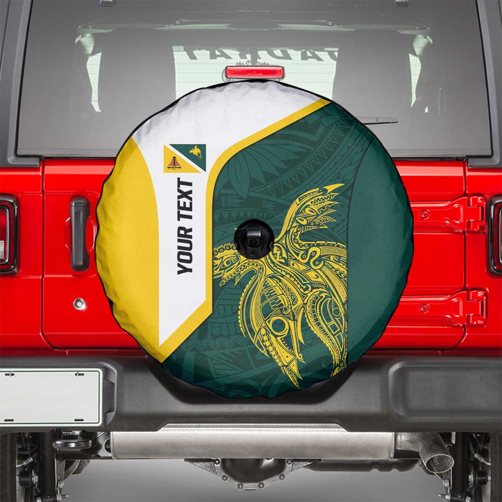 Personalised PNG Jiwaka Province Spare Tire Cover Bird of Paradise Tattoo Flag Motif LT9 - Polynesian Pride