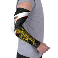 Personalised PNG Sandaun Province Arm Sleeves Bird of Paradise Tattoo Flag Motif LT9 - Polynesian Pride