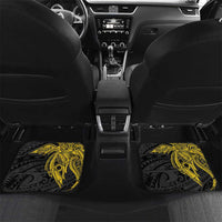 Personalised PNG Sandaun Province Car Mats Bird of Paradise Tattoo Flag Motif - Polynesian Pride