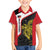 Personalised PNG Sandaun Province Family Matching Off The Shoulder Long Sleeve Dress and Hawaiian Shirt Bird of Paradise Tattoo Flag Motif - Polynesian Pride
