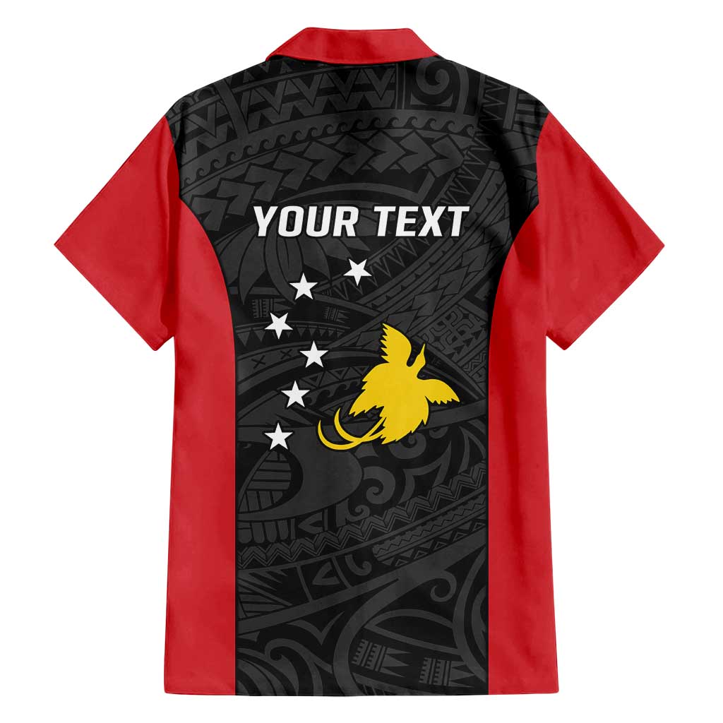 Personalised PNG Sandaun Province Family Matching Summer Maxi Dress and Hawaiian Shirt Bird of Paradise Tattoo Flag Motif LT9 - Polynesian Pride
