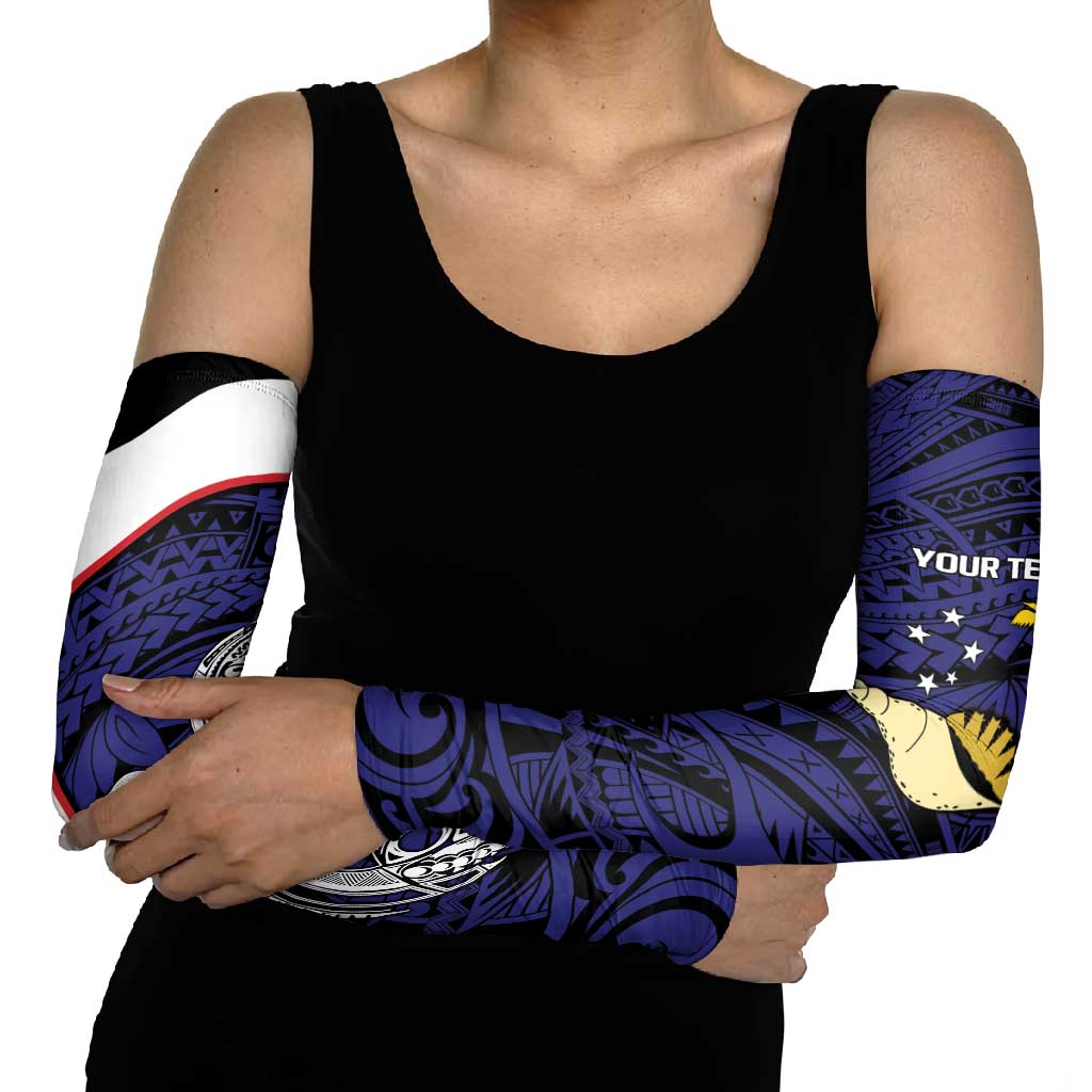Personalised PNG West New Britain Province Arm Sleeves Bird of Paradise Tattoo Flag Motif LT9 - Polynesian Pride