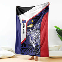 Personalised PNG West New Britain Province Blanket Bird of Paradise Tattoo Flag Motif - Polynesian Pride