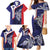 Personalised PNG West New Britain Province Family Matching Mermaid Dress and Hawaiian Shirt Bird of Paradise Tattoo Flag Motif - Polynesian Pride