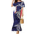 Personalised PNG West New Britain Province Family Matching Mermaid Dress and Hawaiian Shirt Bird of Paradise Tattoo Flag Motif - Polynesian Pride