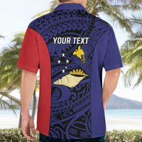 Personalised PNG West New Britain Province Hawaiian Shirt Bird of Paradise Tattoo Flag Motif LT9 - Polynesian Pride