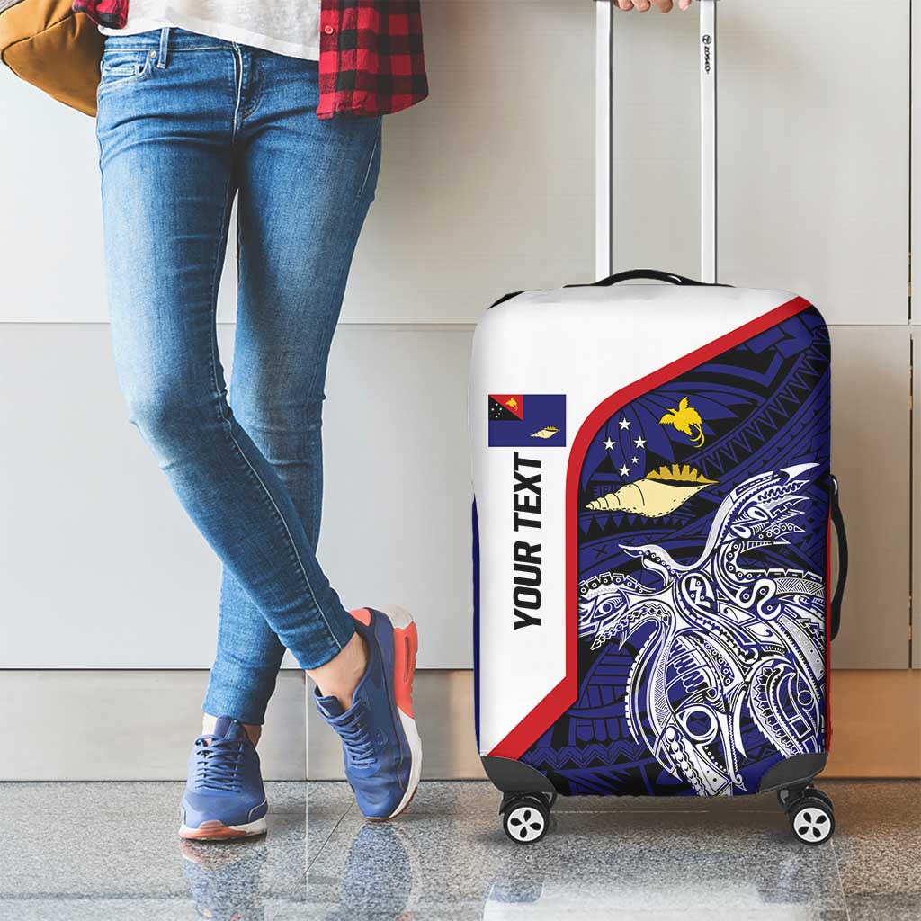 Personalised PNG West New Britain Province Luggage Cover Bird of Paradise Tattoo Flag Motif LT9 - Polynesian Pride