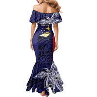 Personalised PNG West New Britain Province Mermaid Dress Bird of Paradise Tattoo Flag Motif LT9 - Polynesian Pride