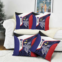 Personalised PNG West New Britain Province Pillow Cover Bird of Paradise Tattoo Flag Motif LT9 - Polynesian Pride