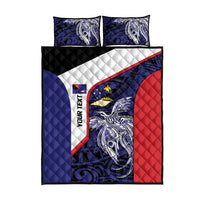 Personalised PNG West New Britain Province Quilt Bed Set Bird of Paradise Tattoo Flag Motif LT9 - Polynesian Pride