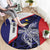 Personalised PNG West New Britain Province Round Carpet Bird of Paradise Tattoo Flag Motif - Polynesian Pride