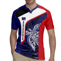 Personalised PNG West New Britain Province Rugby Jersey Bird of Paradise Tattoo Flag Motif LT9 - Polynesian Pride