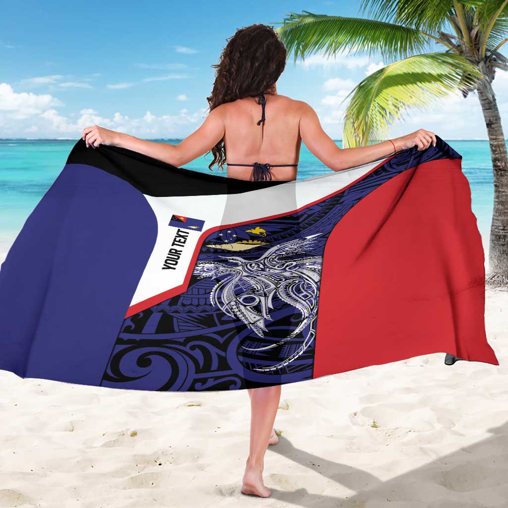 Personalised PNG West New Britain Province Sarong Bird of Paradise Tattoo Flag Motif LT9 - Polynesian Pride