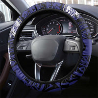 PNG West New Britain Province Steering Wheel Cover Bird of Paradise Tattoo Flag Motif LT9 - Polynesian Pride