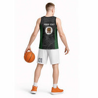 Personalised PNG Western Highlands Province Basketball Jersey Bird of Paradise Tattoo Flag Motif LT9 - Polynesian Pride