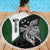 Personalised PNG Western Highlands Province Beach Blanket Bird of Paradise Tattoo Flag Motif - Polynesian Pride